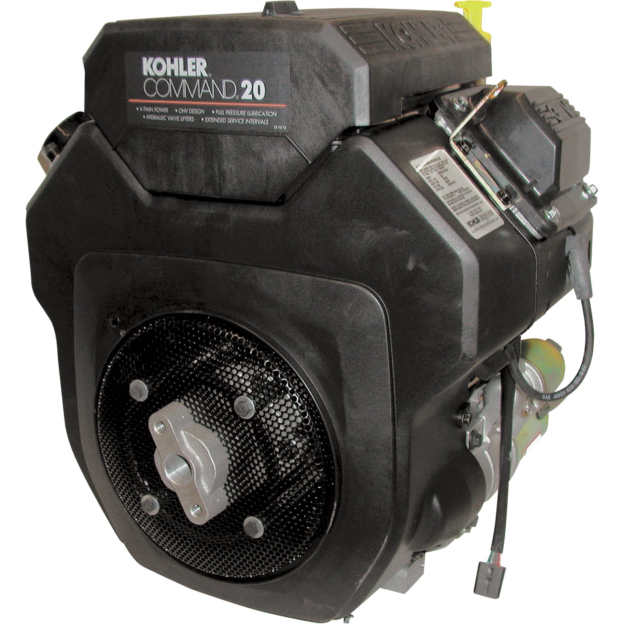 Kohler Command V-Twin Horizontal Engine with Electric Start — 20 HP, 1 1/8in. x 3.35in. Shaft, Model# PA-CH20S-64510